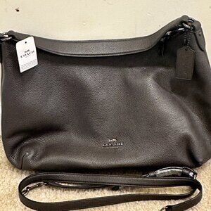 Versatile Luxury: Brand New Coach Leather Shoulder Bag with Tags Attached .